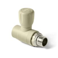 Шаровой кран для радиатора Pro Aqua d=25-3/4 PP-R прямой Серый