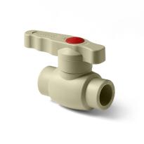 Шаровой кран полнопроходной Pro Aqua d=25 PP-R Prime Серый