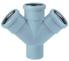 Sinikon Sinikon КОМФОРТ 506016.F Крестовина одноплоскостная ПП D 110/110/110*45° СИНИКОН Rain Flow