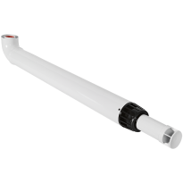 ROMMER Комплект дымохода АНТИЛЕД 60/100 - 1220мм (Baxi(кроме ECO Nova/Classic), Haier, Viessmann, Kiturami, Mizudo, Oasis)хомут в комплекте