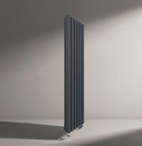 Радиатор KZTO QUADRUM 40 V 1750-4 CU RAL 1М103SG529 серый светлый металлик муар