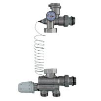 ROMMER Насосно-смесительный узел с термостатической головкой с выносным датчиком, без кронштейна, без насоса