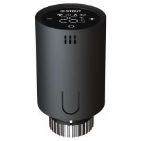 Умная термостатическая головка STOUT Zigbee, Черная, STE-2070-703021