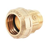 Муфта переходная STOUT НР 40x1 1/4 компрессионная латунная  для труб ПНД, SFH-0002-040114