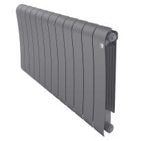 Радиатор биметаллический Royal Thermo Infinity 500 Silver Satin (серебристый) - 12 секц.
