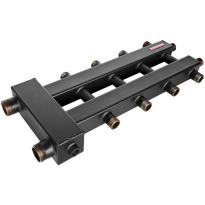 Коллектор (дублер компакт) ROMMER RDG-1018 с гидроразделителем на 2+2+1 контура, в теплоизоляции, RDG-1018-024025