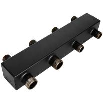 Стальной распределительный коллектор ROMMER RDG-1016 2(3) отопительных контура 1х1 1/4, в теплоизоляции, RDG-1016-004023